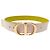 Christian Dior CINTURÓN DIOR 30 MONTAIGNE REVERSIBLE CD DE CUERO NUEVO VERDE Y BEIGE T70 BELT - vista 2