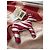 Michael Kors Portachiavi Zebra in Pelle Rosa e Bianco - vista 3