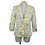 Autre Marque MAX&Co. Blazer Floreale in Cotone Bianco Verde Arancione Grigio Giallo