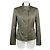 Giacca Pinko Verde Militare con Zip Cachi