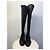 Ann Demeulemeester Kniehohe Stiefel aus schwarzem Leder - Ansicht 3
