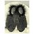 Mules Simone Rocha in velluto nero e pelliccia - vista 3