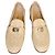 Chanel Mocassini in pelle matelassé beige chiusura CC