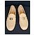 Chanel Mocassini in pelle matelassé beige chiusura CC - vista 2