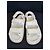 Chanel Sandalen aus weißem gestepptem Leder CC-Logo - Ansicht 2