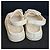Chanel Sandalen aus weißem gestepptem Leder CC-Logo - Ansicht 7