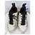 Stella Mc Cartney Stella McCartney "Stella" Logo Leder-Sneaker Schwarz - Ansicht 3