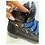 Stivali da trekking Dsquared2 in pelle nera con cinturini blu Nero - vista 2