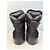 Stivali da trekking Dsquared2 in pelle nera con cinturini blu Nero - vista 4