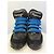 Stivali da trekking Dsquared2 in pelle nera con cinturini blu Nero - vista 8