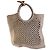 Autre Marque Mizel Borsa Tote in Crochet Beige - vista 2