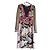 Diane Von Furstenberg Abito lungo stampato Marrone Nero Rosa Bianco Multicolore Beige