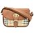 Sac à épaule Burberry Nova Check pour femme Marron
