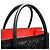 Borsa Tote Christian Louboutin Paloma S Medium Nero Rosso - vista 6