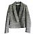 Diane Von Furstenberg Chaqueta corta texturizada Blanco Gris