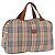 Borsa Boston pieghevole Burberrys Nova Check in tela beige e marrone autentica ti4005