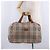Borsa Boston pieghevole Burberrys Nova Check in tela beige e marrone autentica ti4005 - vista 23