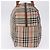 Borsa Boston pieghevole Burberrys Nova Check in tela beige e marrone autentica ti4005 - vista 3
