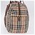 Borsa Boston pieghevole Burberrys Nova Check in tela beige e marrone autentica ti4005 - vista 4