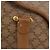 Céline Borsa a Mano CELINE Macadam PVC Pelle Beige Tono Oro Auth ti4018 - vista 10