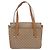 Céline Borsa a Mano CELINE Macadam PVC Pelle Beige Tono Oro Auth ti4018 - vista 2