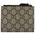 Carteira Compacta GUCCI GG Supreme PVC Bege Silver 547083 Auth 202833M Prata - vista 2
