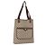 Saco Tote GUCCI GG Supreme Web Sherry Line PVC Bege Dourado 89 02 003 Auth 203010