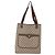 Saco Tote GUCCI GG Supreme Web Sherry Line PVC Bege Dourado 89 02 003 Auth 203010 - vista 13