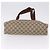 Saco Tote GUCCI GG Supreme Web Sherry Line PVC Bege Dourado 89 02 003 Auth 203010 - vista 5