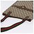 Saco Tote GUCCI GG Supreme Web Sherry Line PVC Bege Dourado 89 02 003 Auth 203010 - vista 6