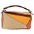 Borsa a mano LOEWE Puzzle Bag in pelle e rafia 2way Beige Silver Auth ka6171M Argento - vista 13