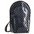Céline CELINE Macadam Canvas Rucksack Vinyl Black Silver Auth 197837 Schwarz Silber