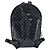 Céline CELINE Macadam Canvas Rucksack Vinyl Black Silver Auth 197837 Schwarz Silber - Ansicht 2