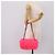 CHANEL Schultertasche mit Kette Pile Pink Silver CC Auth 203132SAM Silber - Ansicht 25