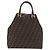 Borsa a mano FENDI Zucca Canvas Marrone Tono Oro Auth ka6152 - vista 3