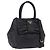 Borsa a mano PRADA Ribbon in pelle nera e oro Auth 202973V Nero D'oro