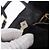 Borsa a mano PRADA Ribbon in pelle nera e oro Auth 202973V Nero D'oro - vista 11