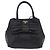 Borsa a mano PRADA Ribbon in pelle nera e oro Auth 202973V Nero D'oro - vista 13