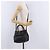 Borsa a mano PRADA Ribbon in pelle nera e oro Auth 202973V Nero D'oro - vista 28