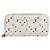 LOUIS VUITTON Monogram Multicolor Zippy Long Wallet White M60241 LV Auth BA15741 Bianco - vista 13