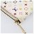 LOUIS VUITTON Monogram Multicolor Zippy Long Wallet White M60241 LV Auth BA15741 Bianco - vista 15
