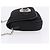Borsa a tracolla con catena Christian Dior Nylon Nero Argento Auth 203219 - vista 4