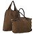 Bottega Veneta Borsa BOTTEGAVENETA Nylon Set da 2 Marrone Argento Auth 196566