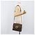 Céline Borsa a tracolla rotonda CELINE Macadam Canvas PVC Pelle Marrone Oro Auth 202958 D'oro - vista 25