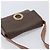 Céline Borsa a tracolla rotonda CELINE Macadam Canvas PVC Pelle Marrone Oro Auth 202958 D'oro - vista 7