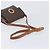 Céline Borsa a tracolla rotonda CELINE Macadam Canvas PVC Pelle Marrone Oro Auth 202958 D'oro - vista 8