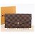 LOUIS VUITTON Damier Ebene Portefeuille Sarah Long Wallet N63209 LV Auth 200571M - vista 12