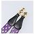 Tracolla GUCCI in pelle Viola Nero Auth 202818V Porpora - vista 6