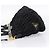 Borsa a mano arricciata PRADA Nylon 2way Nero Oro Auth 202889A D'oro - vista 3