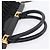 Borsa a mano arricciata PRADA Nylon 2way Nero Oro Auth 202889A D'oro - vista 7